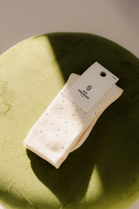 Glimsy Cotta Sock - birch white - Bij Keesje - Becksöndergaard - Sokken