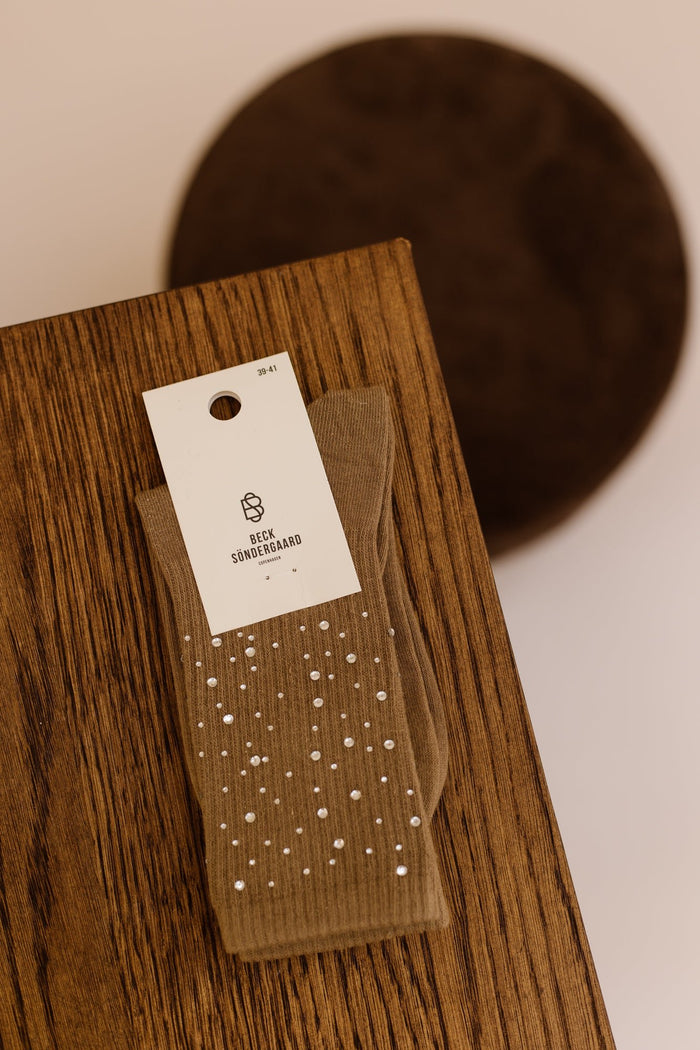 Glimsy Cotta Sock - pine bark - Bij Keesje - Becksöndergaard - Sokken