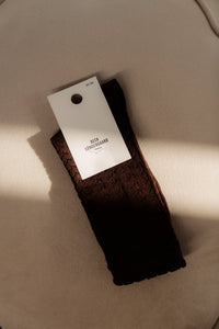 Glitter Drake Sock - hot fudge brown - Bij Keesje - Becksöndergaard - Sokken