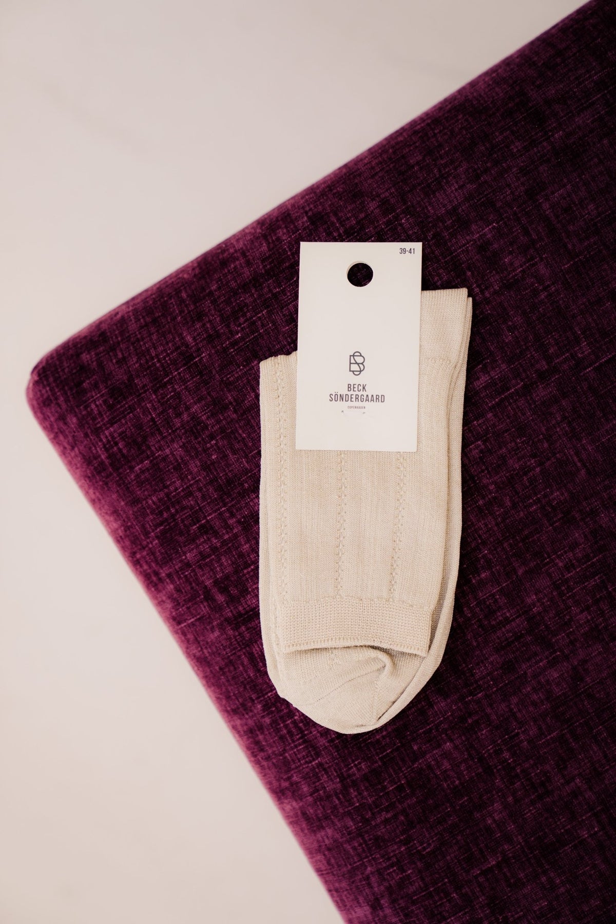 Glitter Drake Sock - sand dollar - Bij Keesje - Becksöndergaard - Sokken