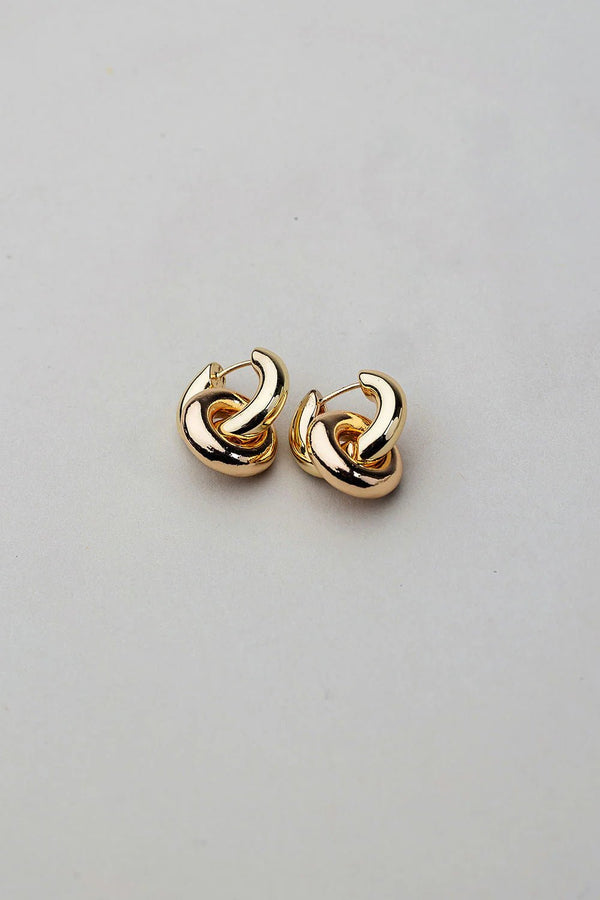 Gold Knot Earrings - Bij Keesje