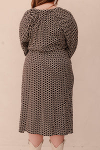 Goldie Dress Sand/Black - Bij Keesje - exxcellent - Jurk