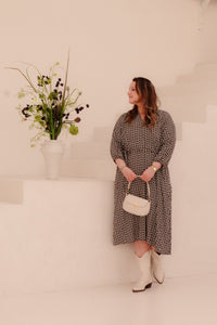 Goldie Dress Sand/Black - Bij Keesje - exxcellent - Jurk