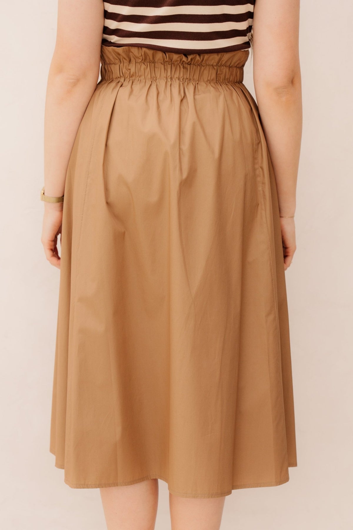 Gonna skirt beige camel B117 - Bij Keesje - Rinascimento - Rok