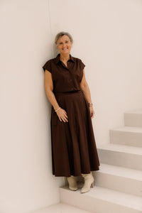 Gonna skirt cioccolato B401 - Bij Keesje - Rinascimento - rok