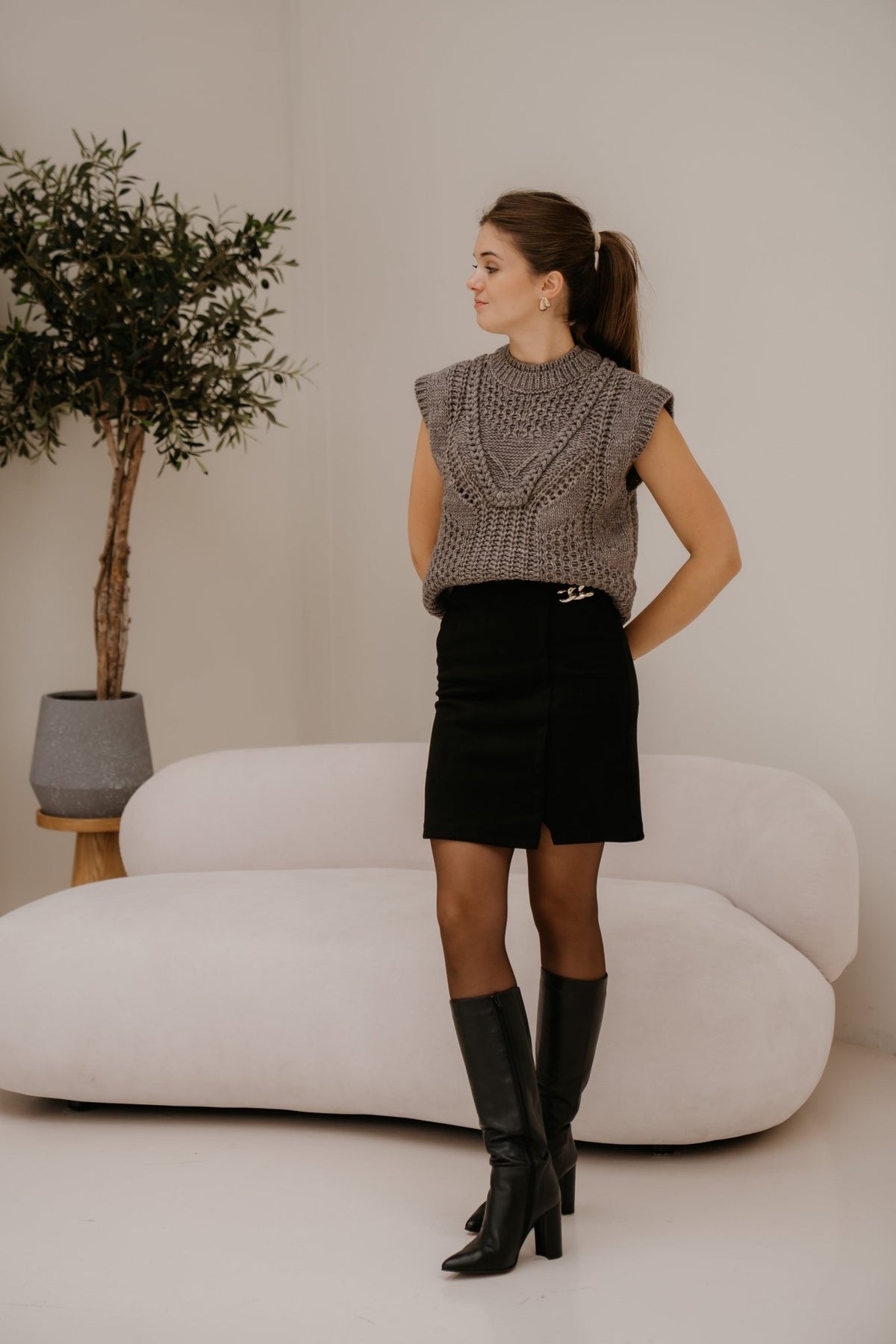 Gonna skirt nero black - Bij Keesje - Rinascimento - Rok
