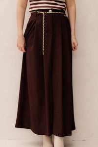 Gonna Skirt Riem Chocolate B401 - Bij Keesje - Rinascimento - rok