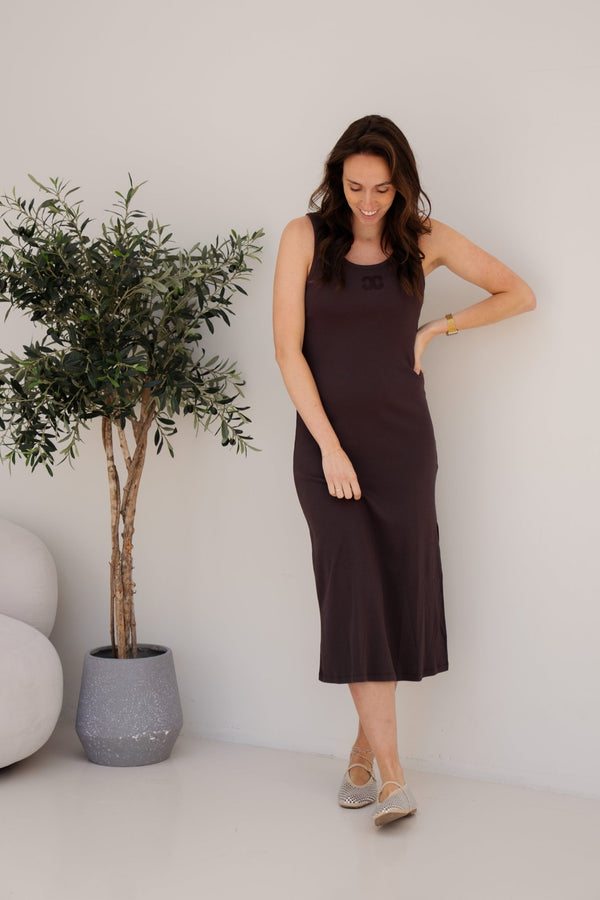 GrannyCC rib emb tank dress - Bij Keesje - Co'couture - Jurk