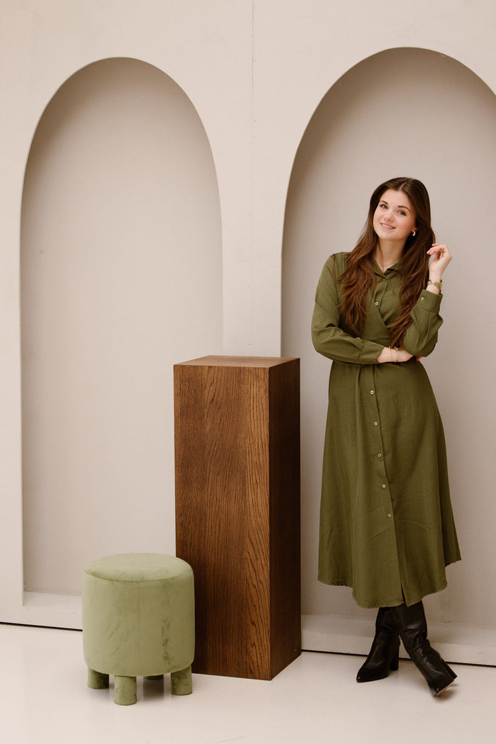 Green blouse dress - Bij Keesje - Bij Keesje