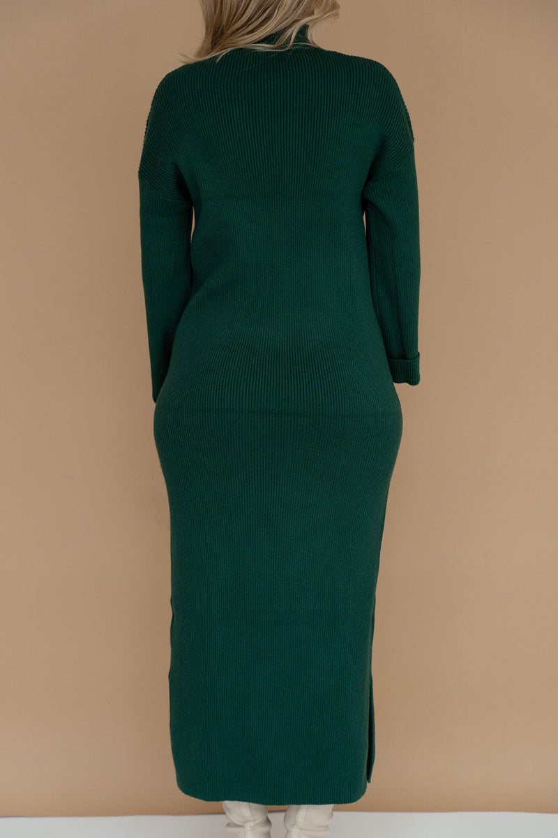 Greet knit dress green - Bij Keesje