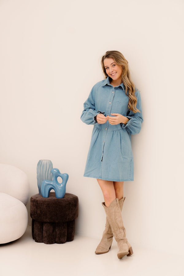 Gresa Dress Blue - Bij Keesje - Bij Keesje - Jurk