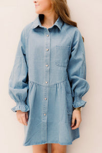 Gresa Dress Blue - Bij Keesje - Bij Keesje - Jurk