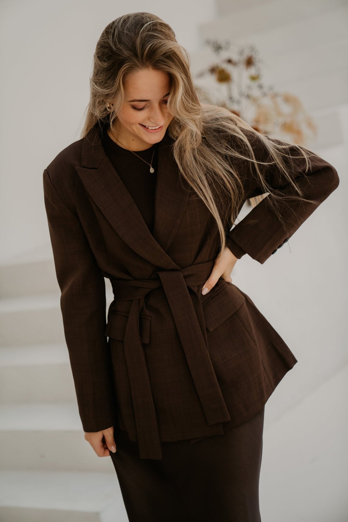 Guusje blazer brown - Bij Keesje - Bij Keesje - Blazer