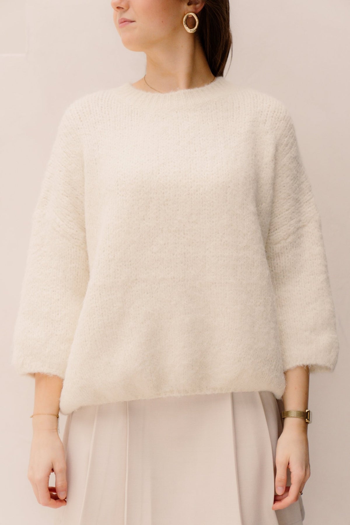 Hailey Sweater Beige - Bij Keesje - Bij Keesje - Trui