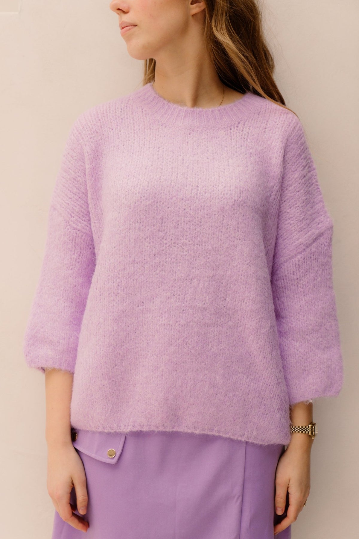 Hailey Sweater Lila - Bij Keesje - Bij Keesje - Trui