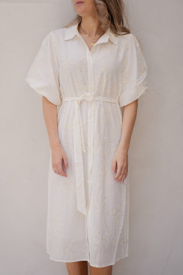 Halcyon dress off - white - Bij Keesje - G - maxx - jurk