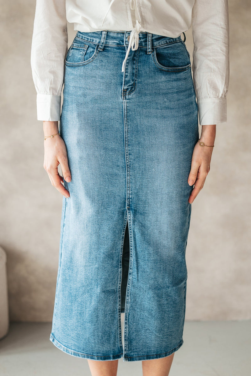 Halima denim skirt - Bij Keesje