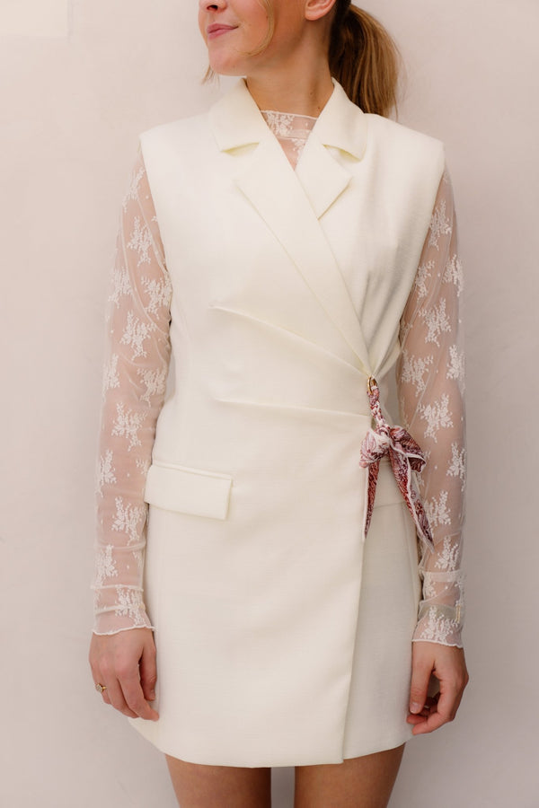 Hana Dress White - Bij Keesje - Bij Keesje - Jurk