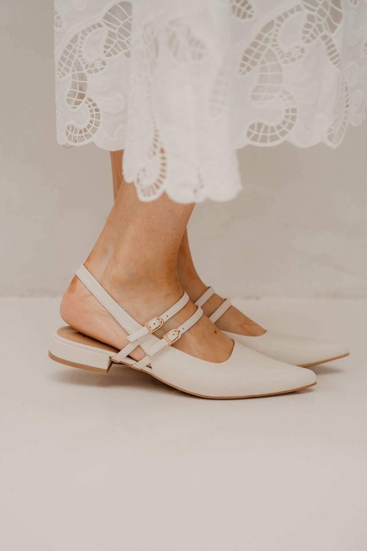 Hanoi slingback beige - Bij Keesje - Bij Keesje - Schoenen