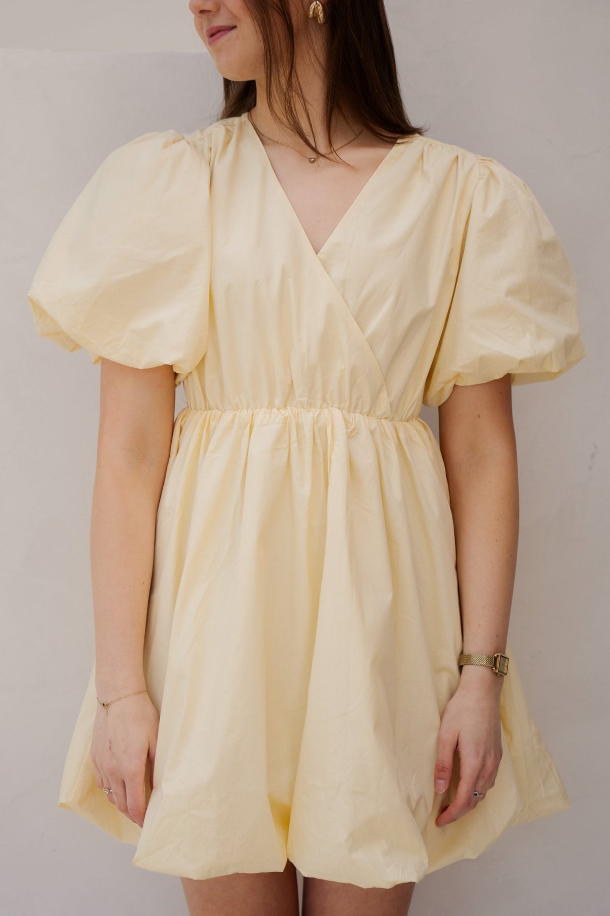 Hava ballon dress light yellow - Bij Keesje - Bij Keesje - Jurk