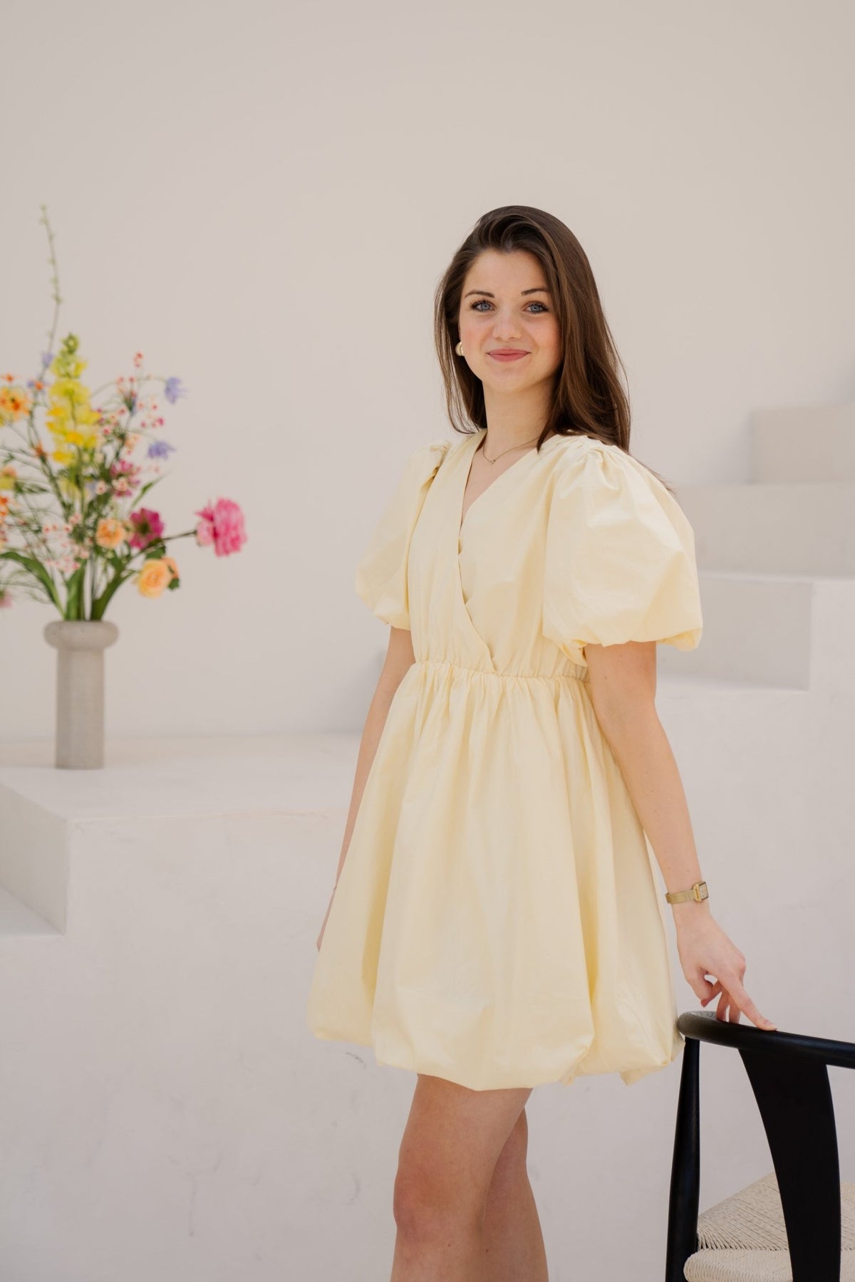 Hava ballon dress light yellow - Bij Keesje - Bij Keesje - Jurk