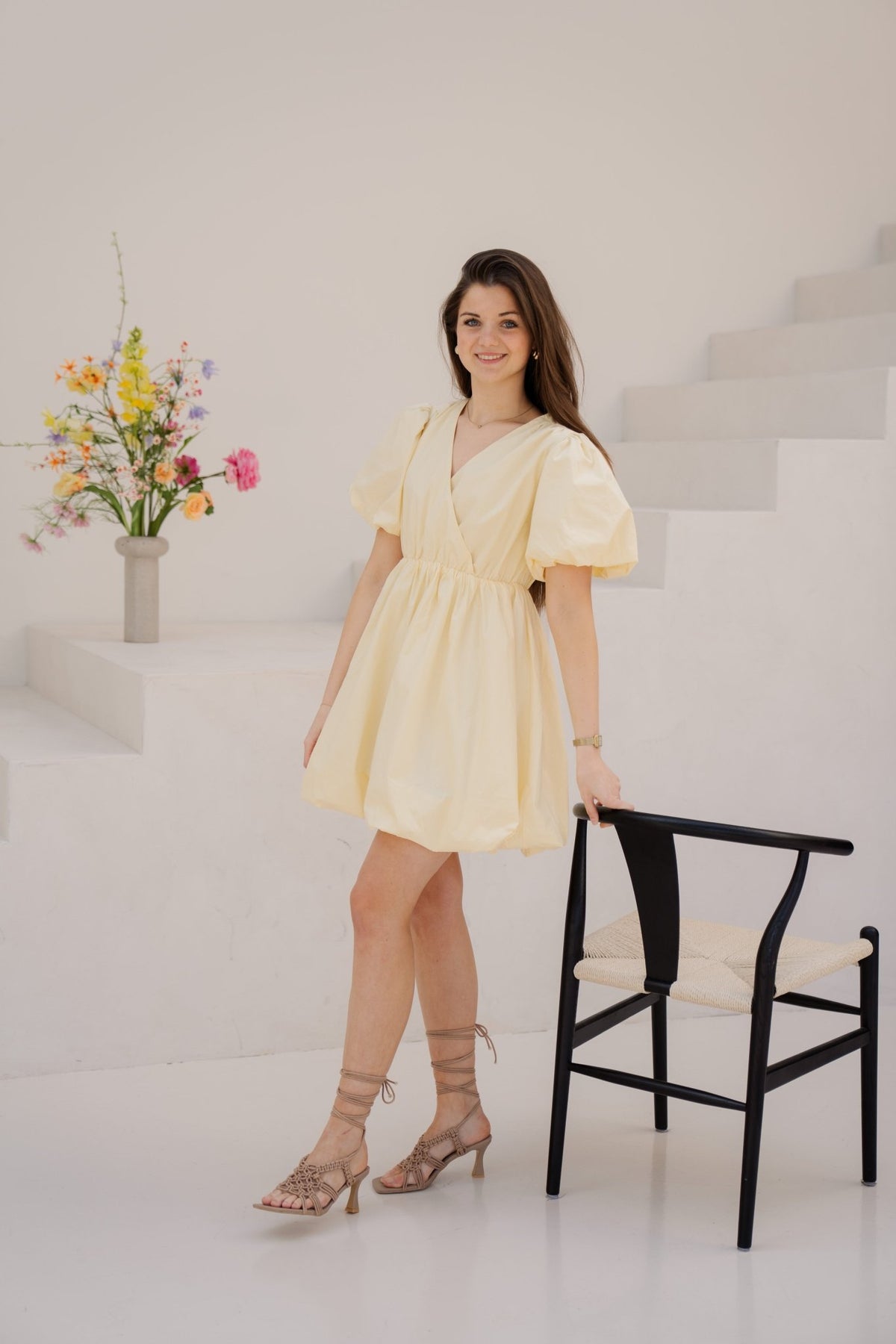 Hava ballon dress light yellow - Bij Keesje - Bij Keesje - Jurk