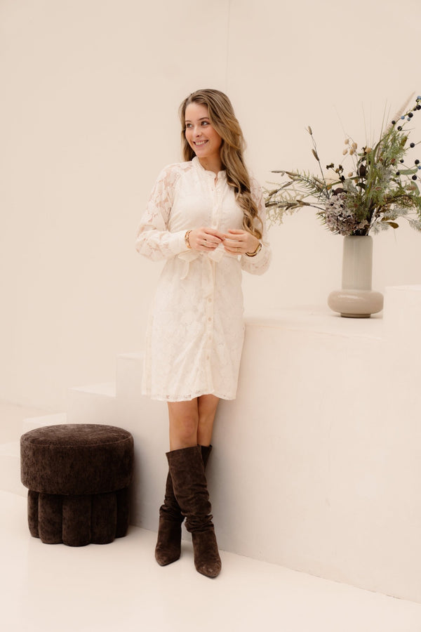 Havda dress beige - Bij Keesje - Bij Keesje - Jurk