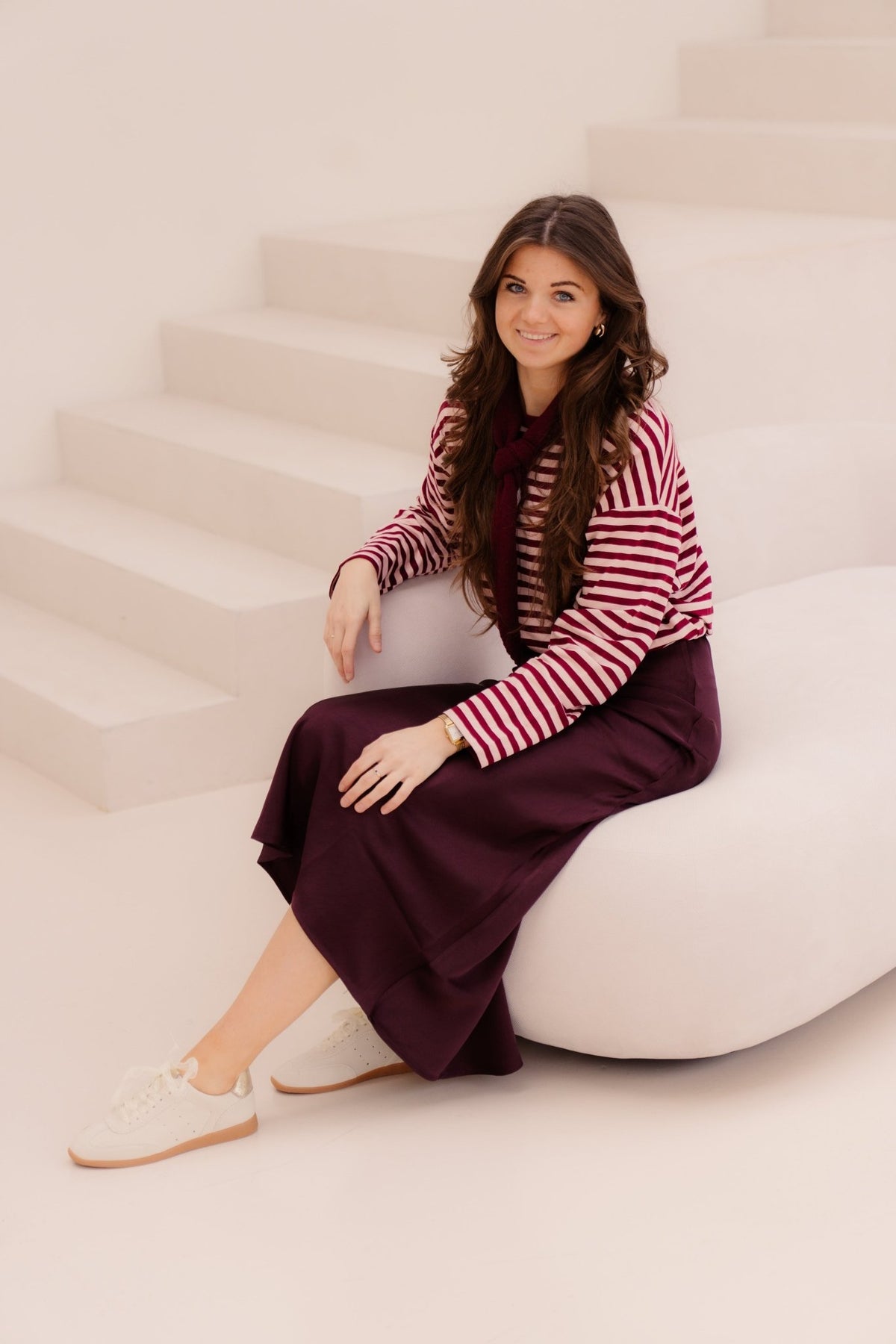 Havy Stripe Tee Red/pink - Bij Keesje - Bij Keesje - Top