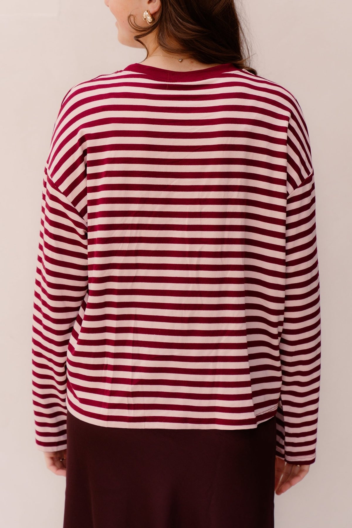 Havy Stripe Tee Red/pink - Bij Keesje - Bij Keesje - Top