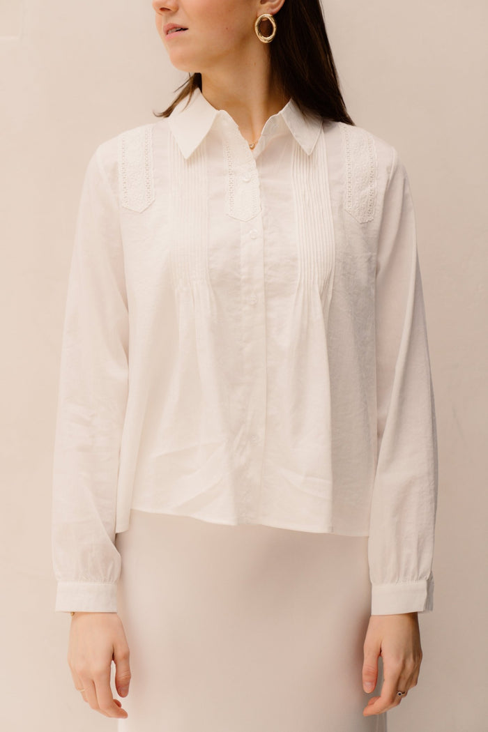 Haya Blouse White - Bij Keesje - Bij Keesje - Blouse