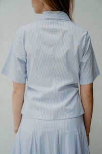 Hazell Stripe Shirt Light Blue - Bij Keesje - Neo Noir - Blouse