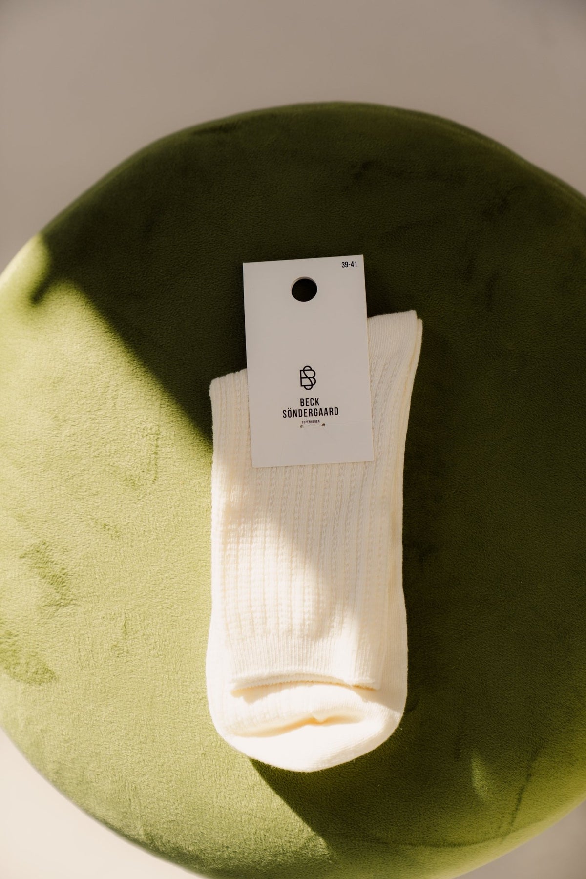 Helga Crochet Sock - white - Bij Keesje - Becksöndergaard - Sokken