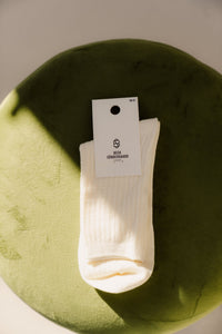 Helga Crochet Sock - white - Bij Keesje - Becksöndergaard - Sokken