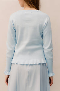 Helin top lichtblauw - Bij Keesje - Bij Keesje - Top