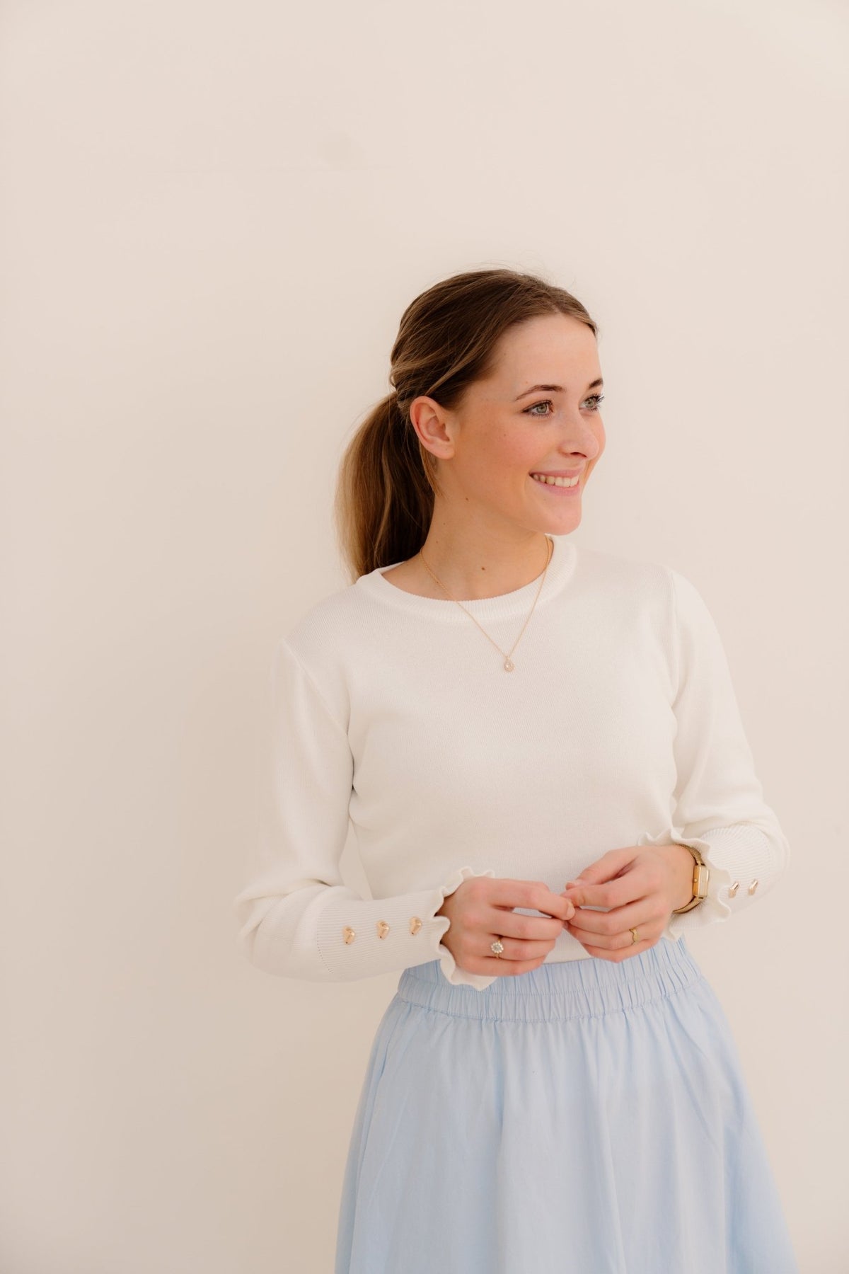 Helin top wit - Bij Keesje - Bij Keesje - Top