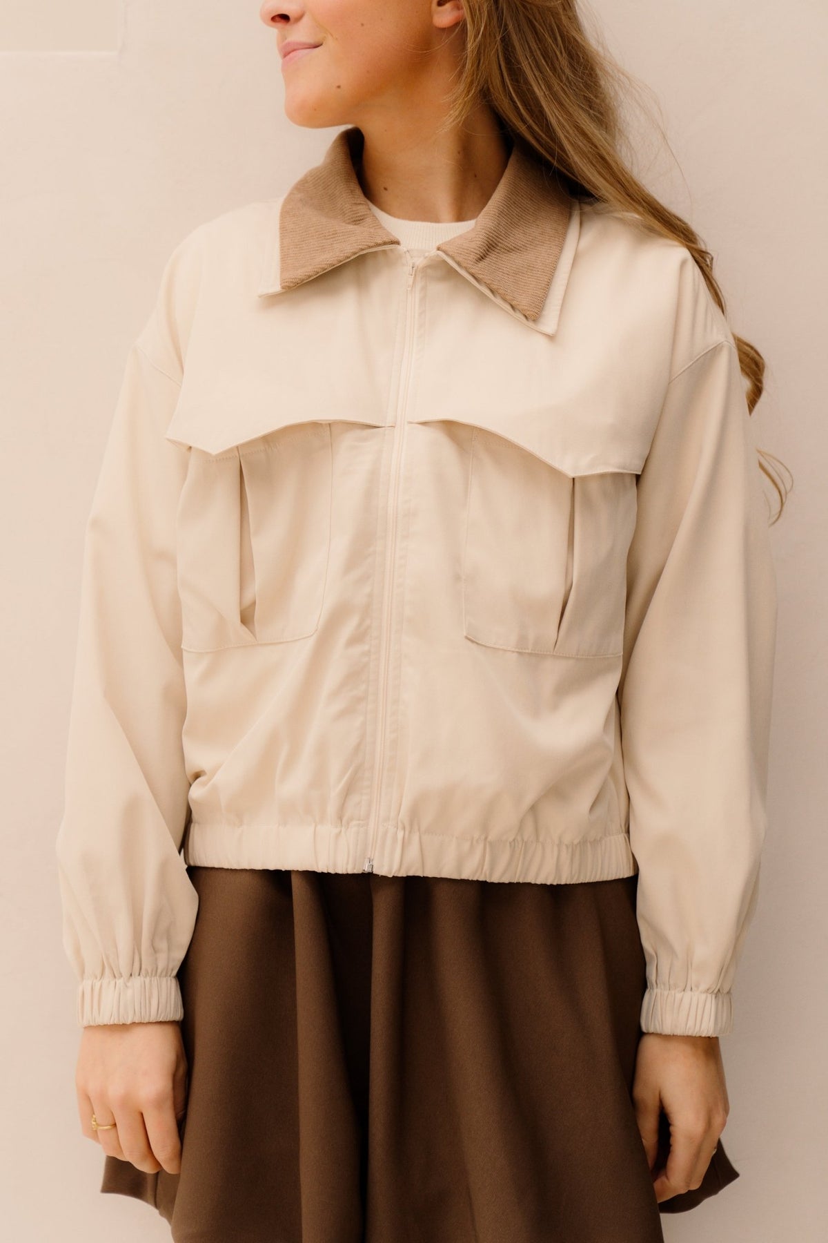 Hena jacket beige - Bij Keesje - Bij Keesje - Jas