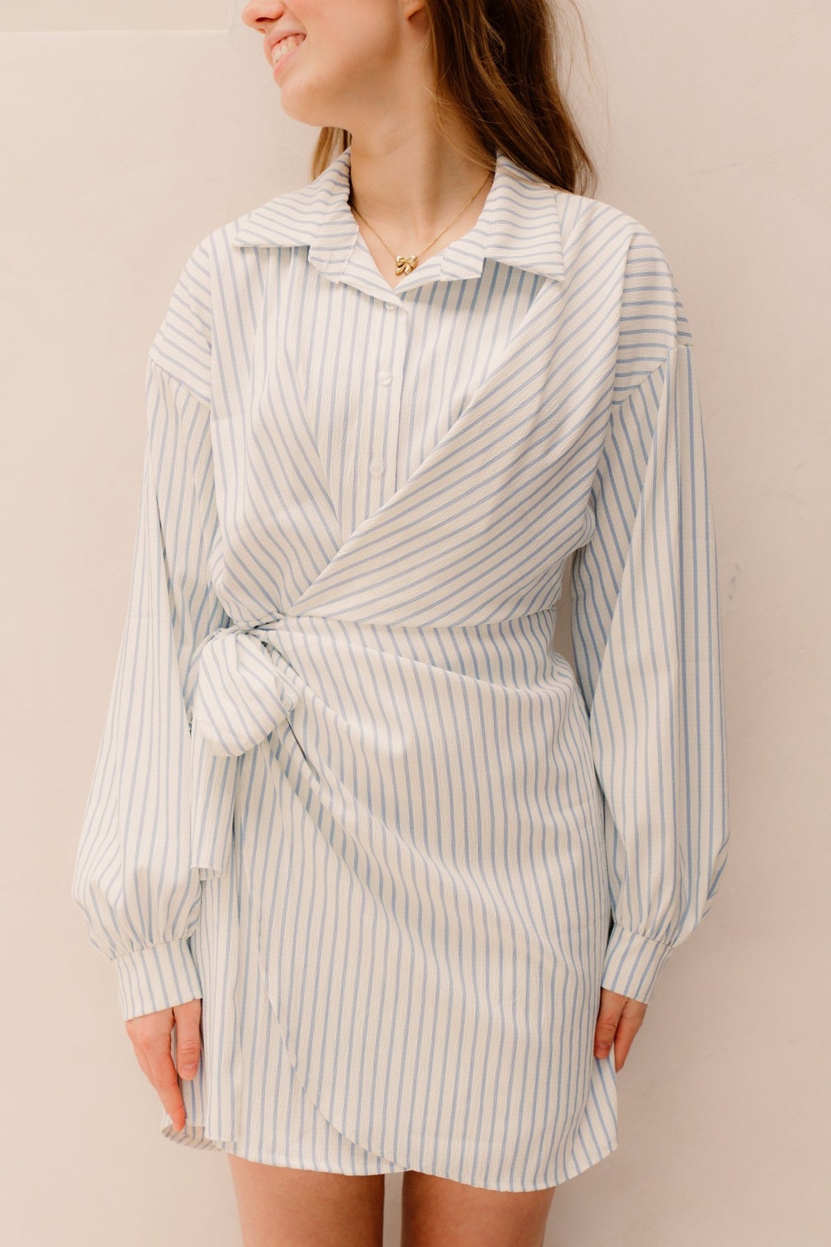 Hennie dress stripe blue - Bij Keesje - Bij Keesje - Jurk