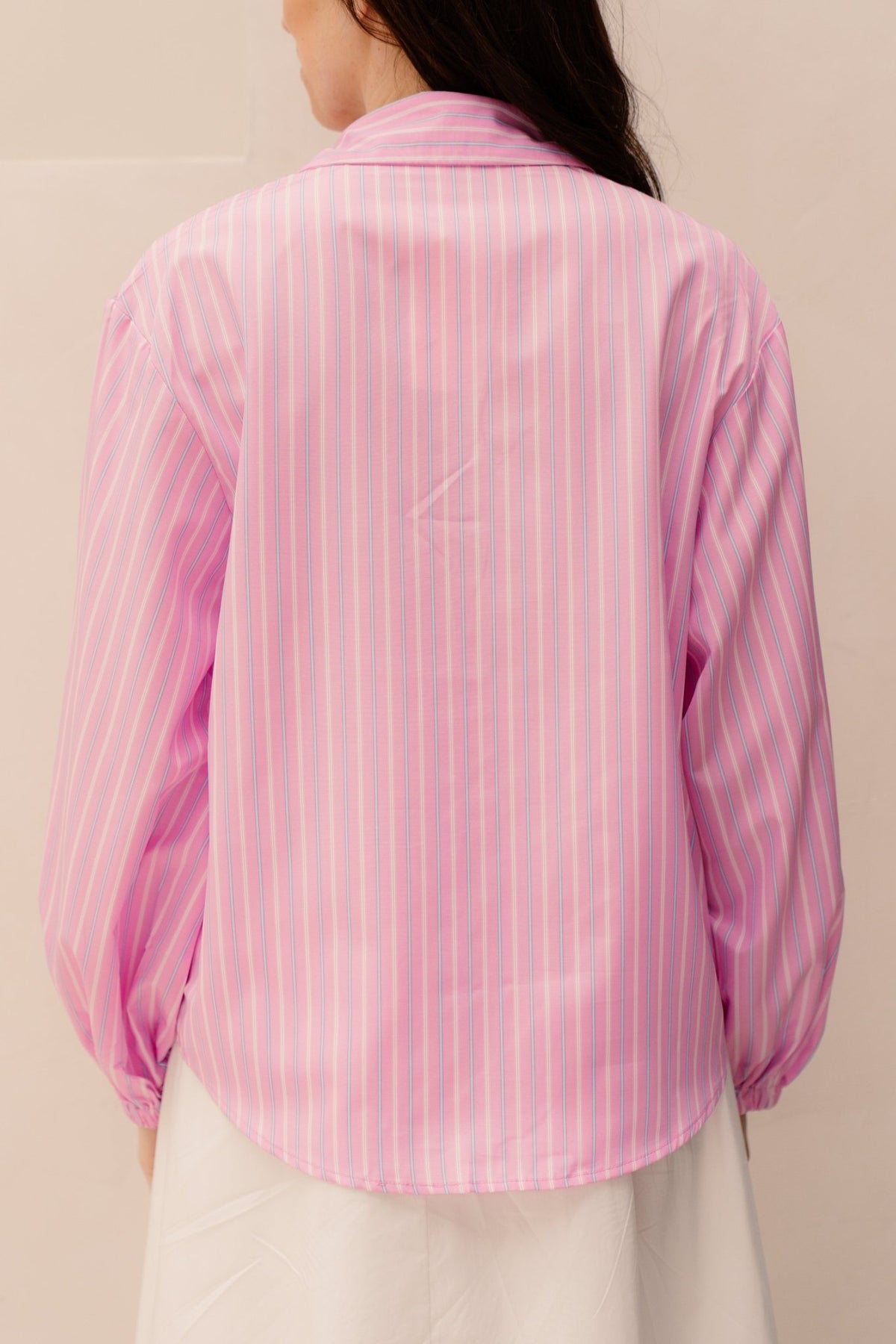Henrieke blouse roze striped - Bij Keesje - Bij Keesje - Blouse