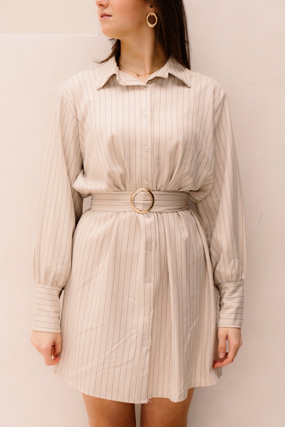 Hinde Dress Beige - Bij Keesje - Bij Keesje - Jurk