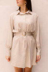Hinde Dress Beige - Bij Keesje - Bij Keesje - Jurk