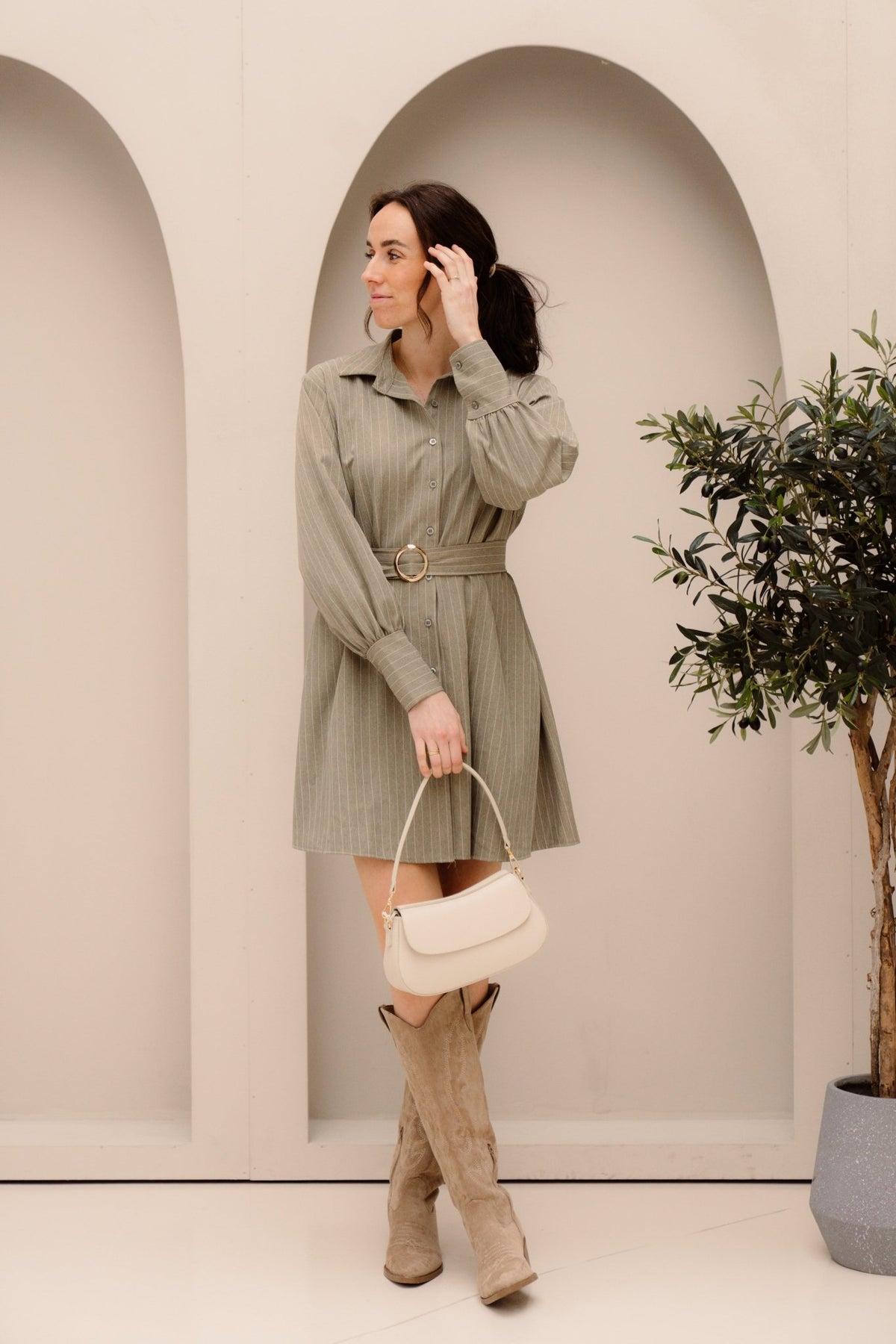 Hinde Dress Green - Bij Keesje - Bij Keesje - Jurk