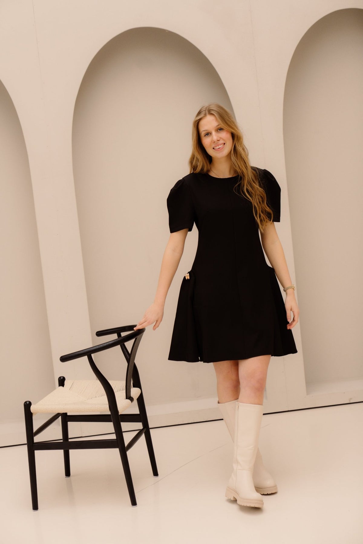 Hinte dress black - Bij Keesje - Bij Keesje - Jurk