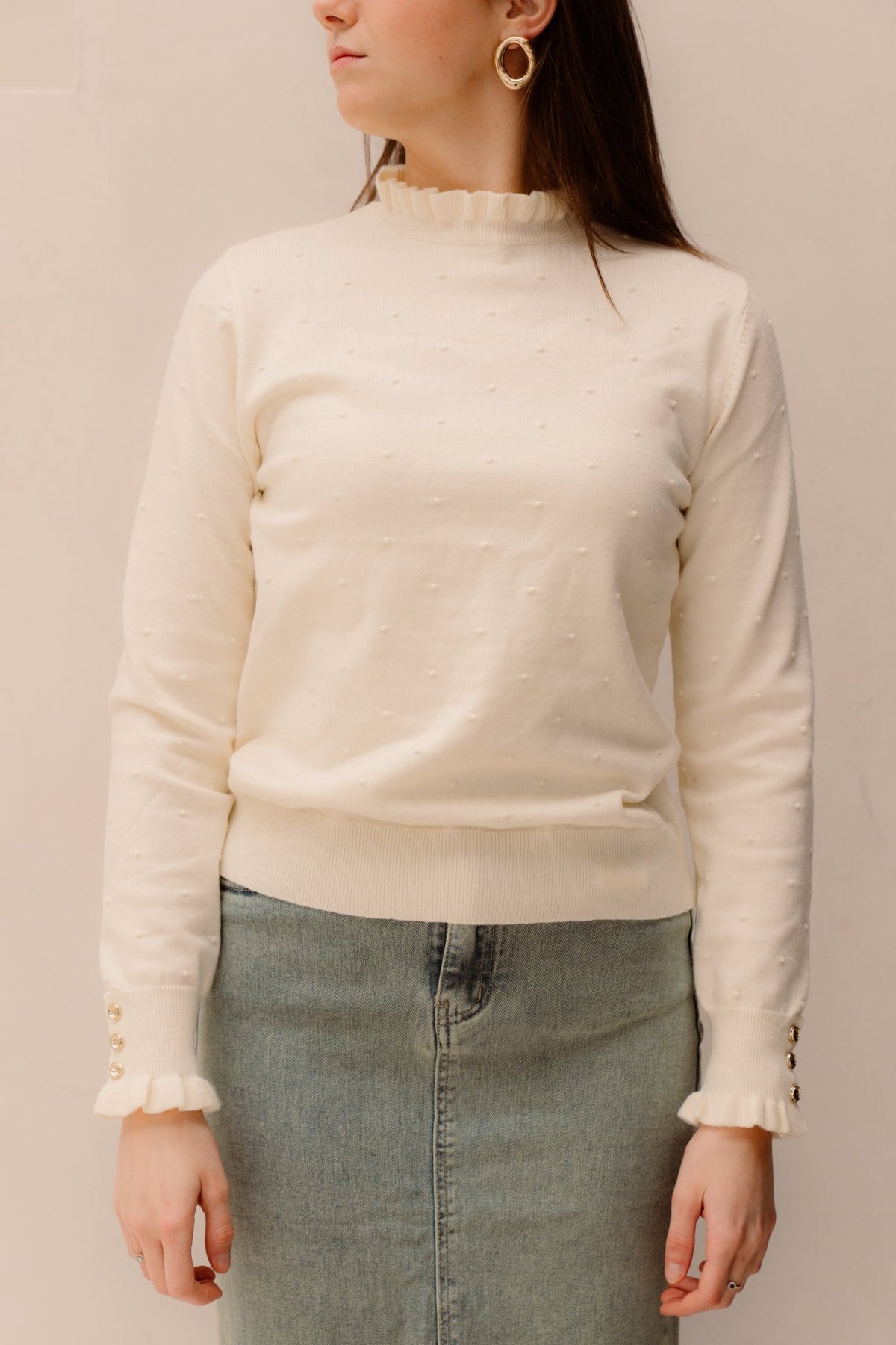 Hiva top off white - Bij Keesje - Bij Keesje - Top