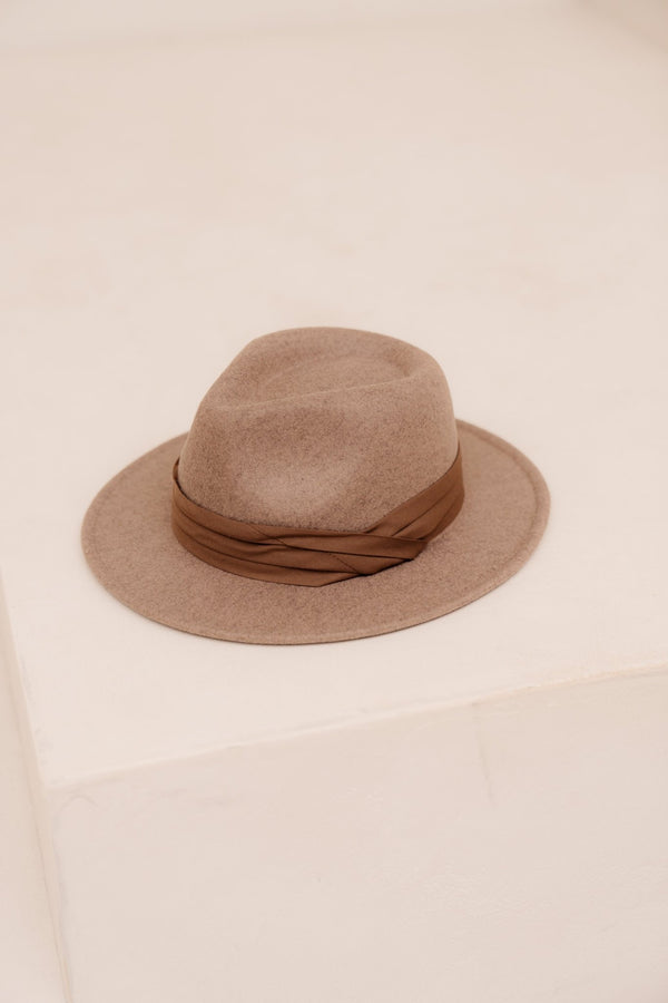 Hoed Mette Taupe - Bij Keesje - Bij Keesje - Hoeden