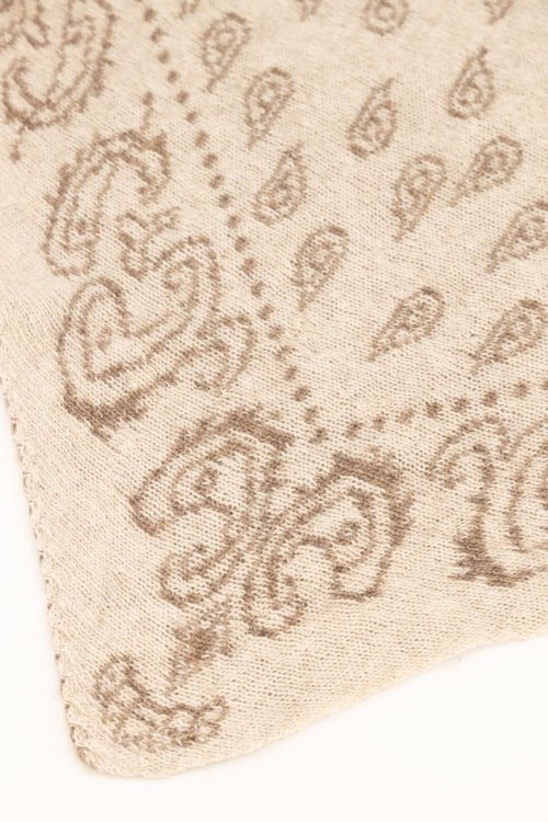 Hollis sjaal Dark Taupe/Cream - Bij Keesje - Bij Keesje - Sjaal