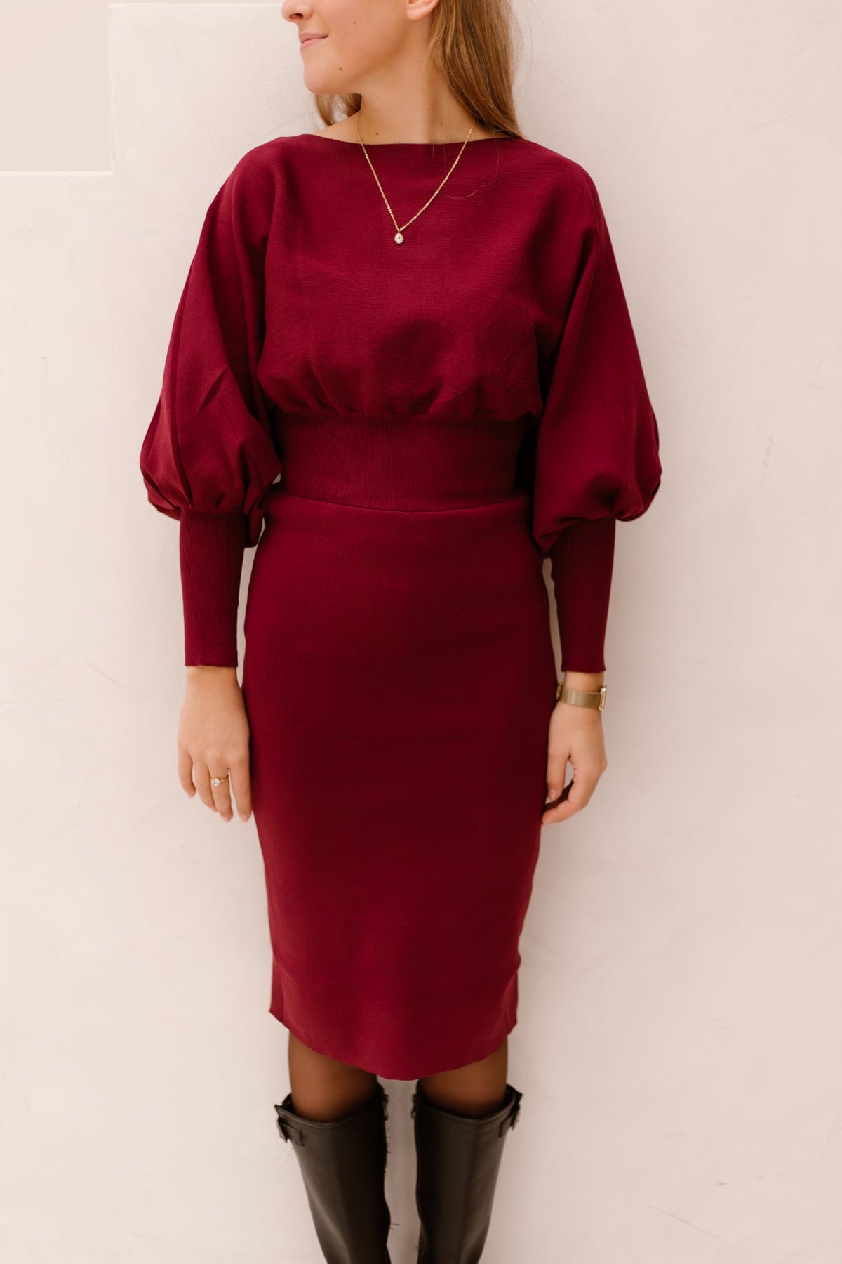 Holly jurk bordeaux - Bij Keesje - Bij - Keesje