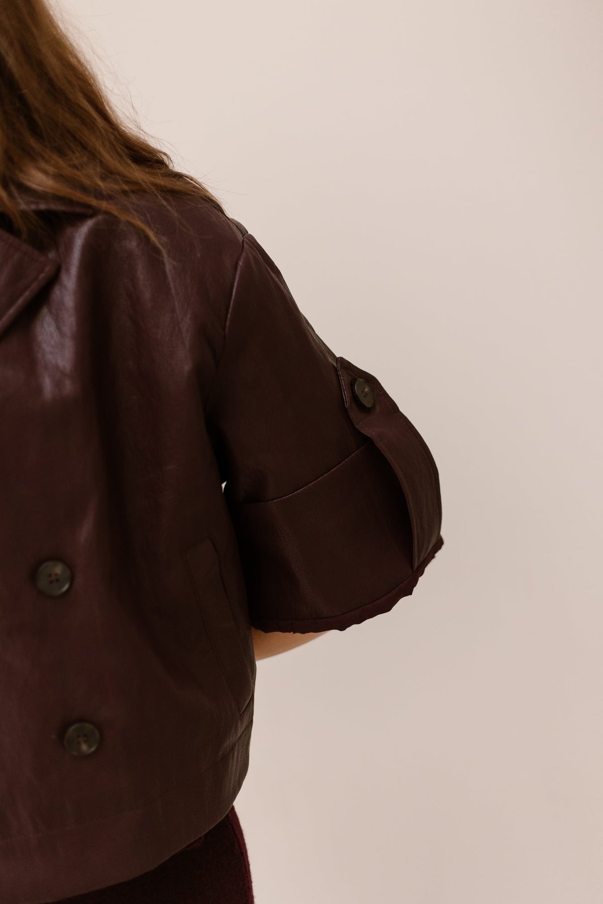 Holly Leather Jacket Bordeaux - Bij Keesje - Bij Keesje - Jas