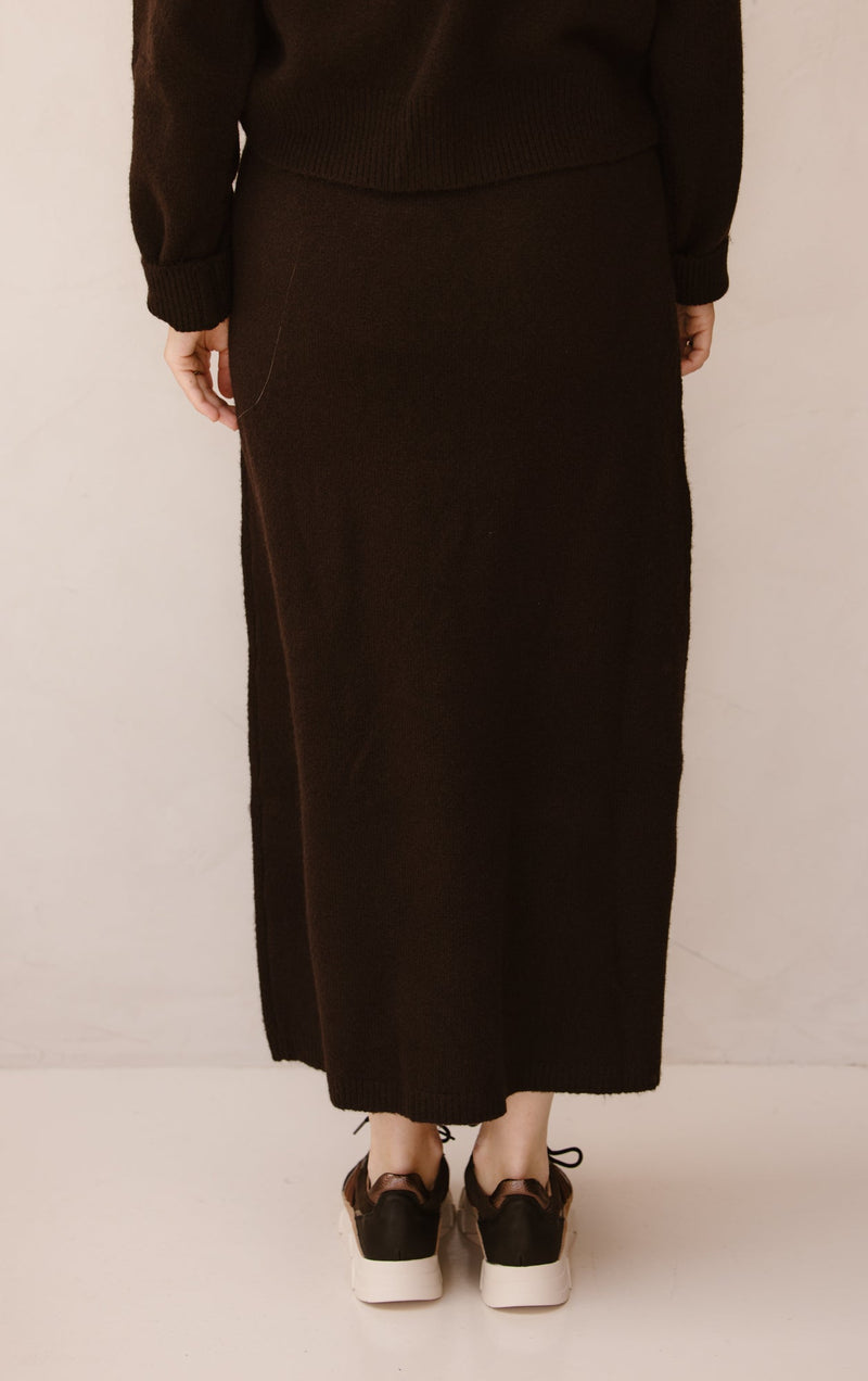 Hynne skirt dark brown - Bij Keesje - Neo Noir