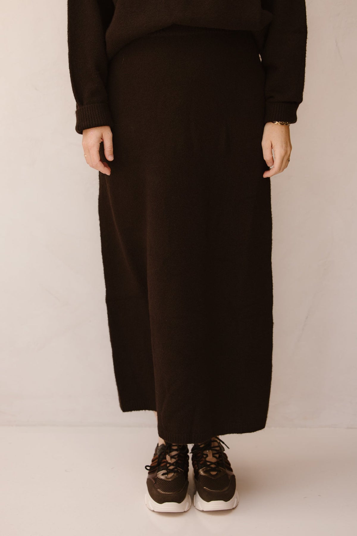 Hynne skirt dark brown - Bij Keesje - Neo Noir