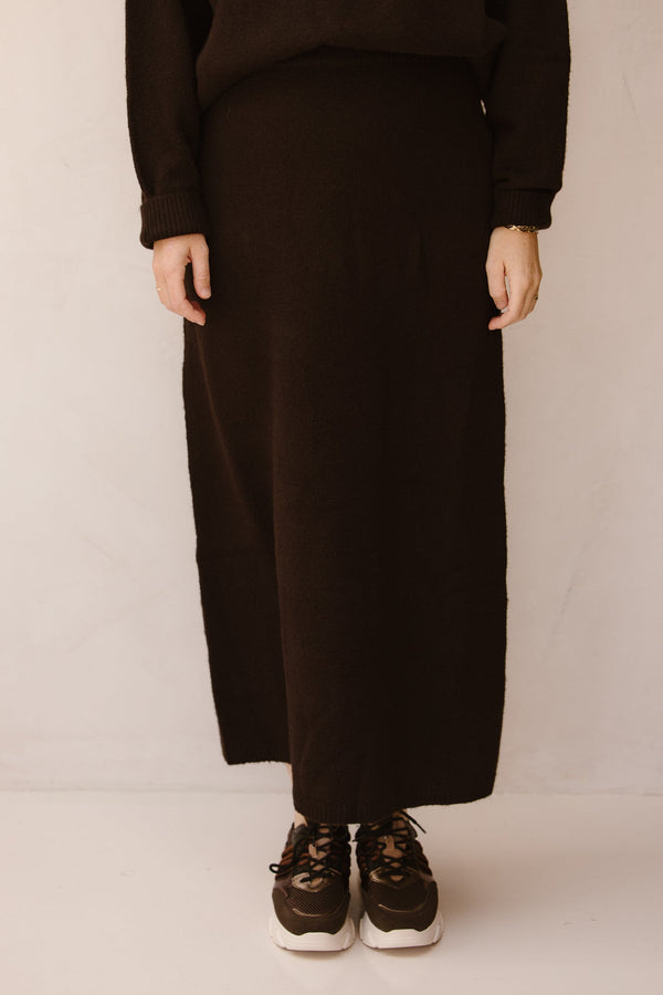 Hynne skirt dark brown - Bij Keesje - Neo Noir